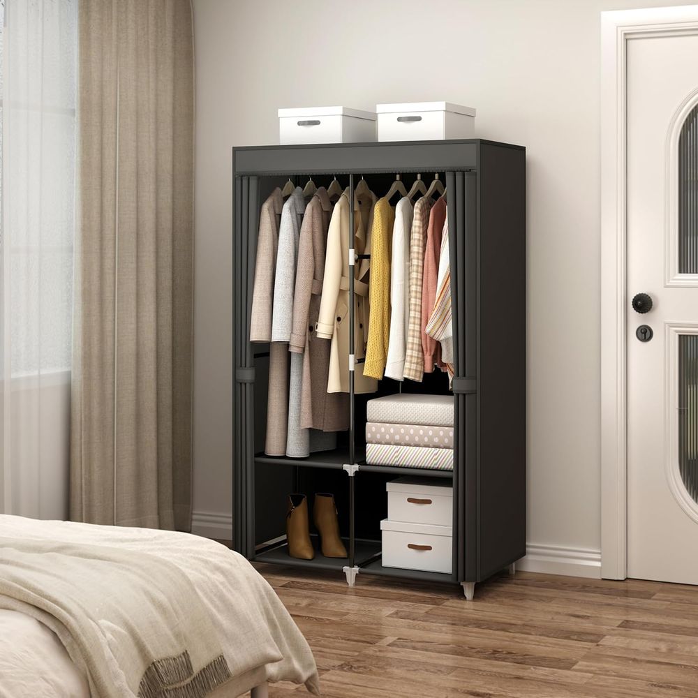 Armario Portátil para Espacios - Wardrobe Closet Portable Fabric Cover reseña y precio