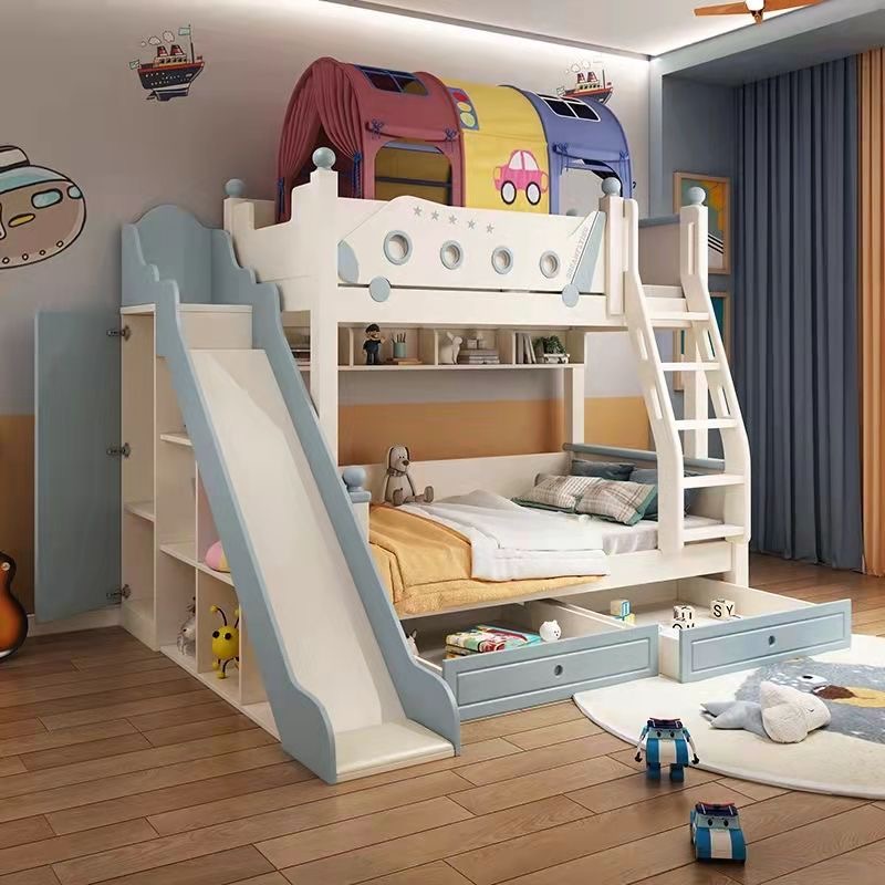 Litera de estilo princesa de m - Bunk Bed With Stairs And Slide reseña y precio
