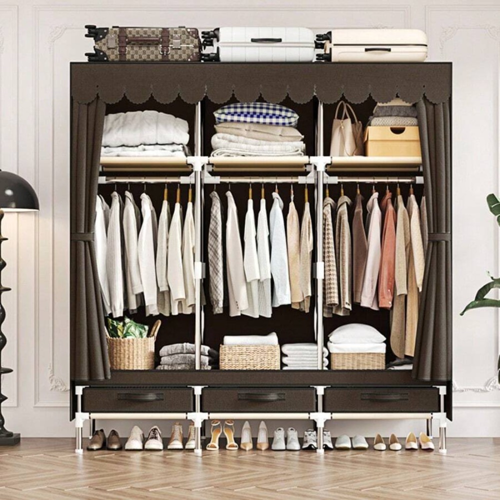 Armario Portátil Organizador d - Wardrobe Closet Portable Fabric Cover reseña y precio