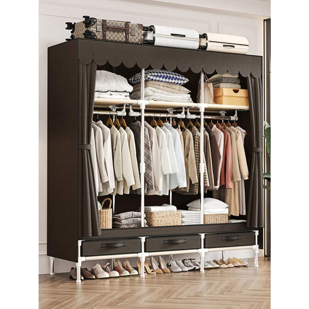 Armario Portátil Organizador d - Wardrobe Closet Portable Fabric Cover reseña y precio
