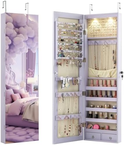 Armario para Joyas de Pared o  - Full Length Mirror Jewelry Armoire reseña y precio