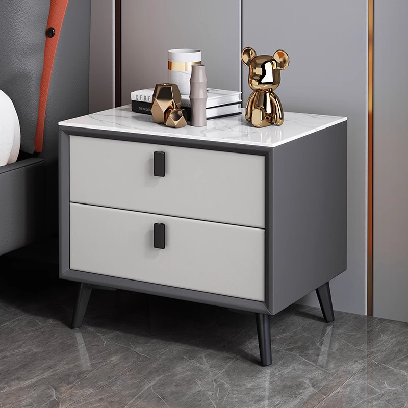 Mesa de Noche de Estilo Nórdic - Solid Wood Nightstand 2 Drawers reseña y precio