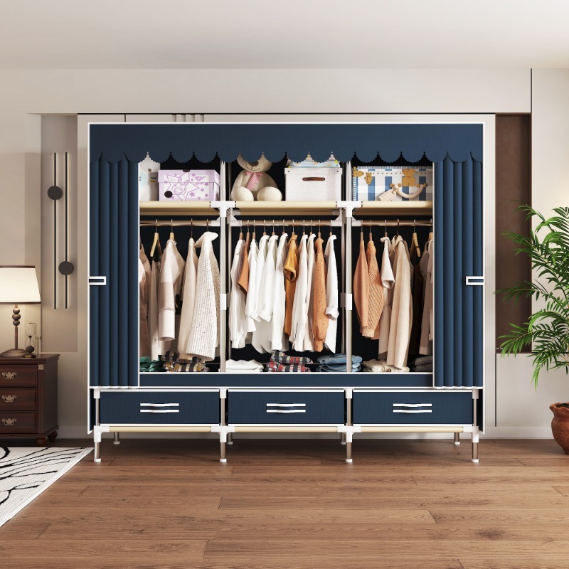 Armario de tela de 65 pulgadas - Wardrobe Closet Portable Fabric Cover reseña y precio