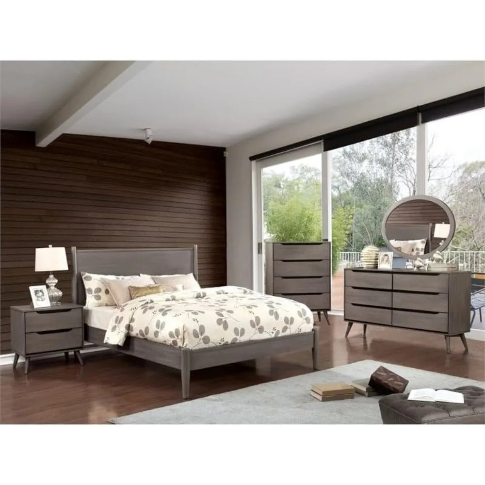 Para mesita de noche de madera - Solid Wood Nightstand 2 Drawers reseña y precio