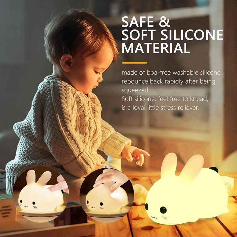 Luz LED nocturna de conejo con - Floating Nightstand With Led Light reseña y precio