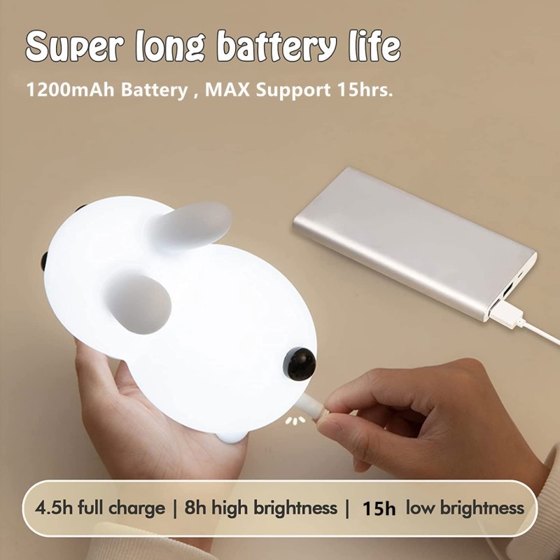 Luz LED nocturna de conejo con - Floating Nightstand With Led Light reseña y precio