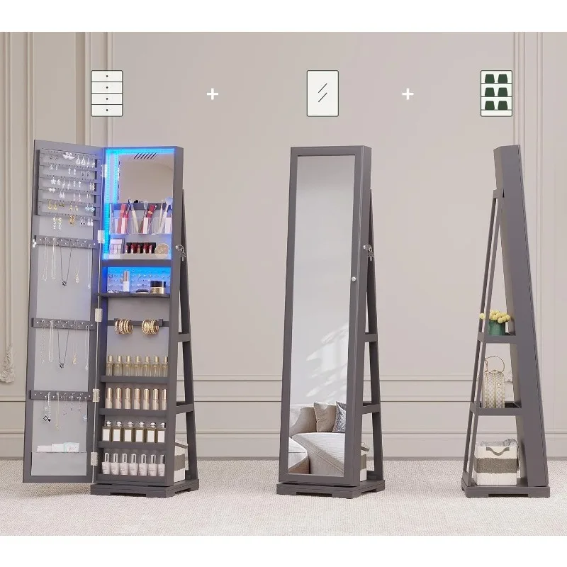 Armario para Joyas con Espejo  - Full Length Mirror Jewelry Armoire reseña y precio