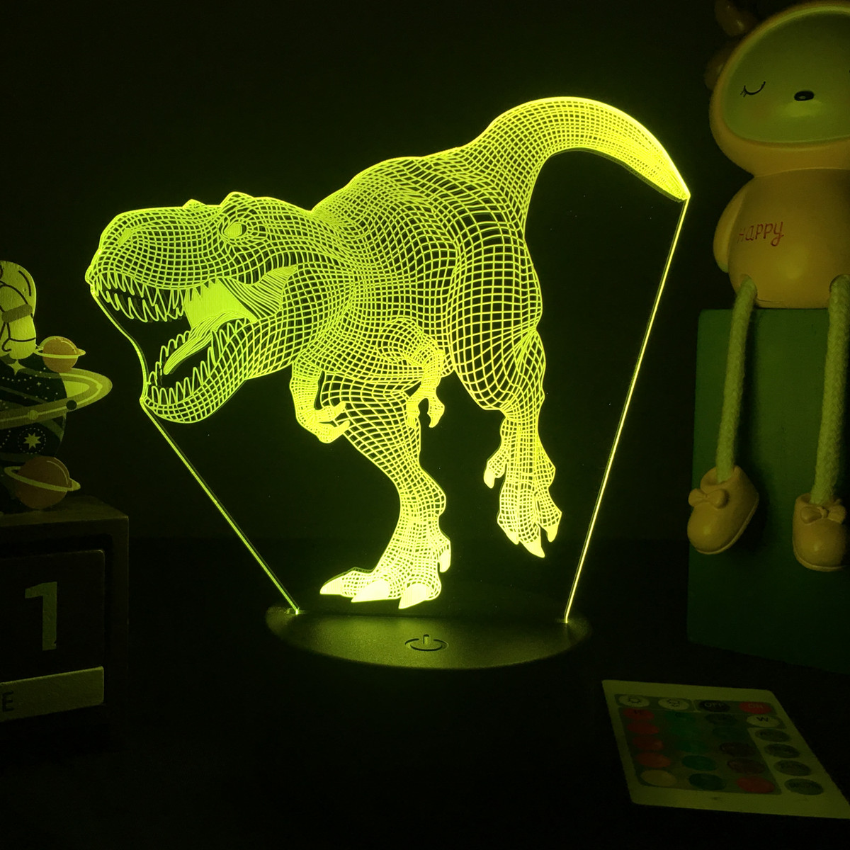 Luz nocturna de dinosaurio LED - Floating Nightstand With Led Light reseña y precio