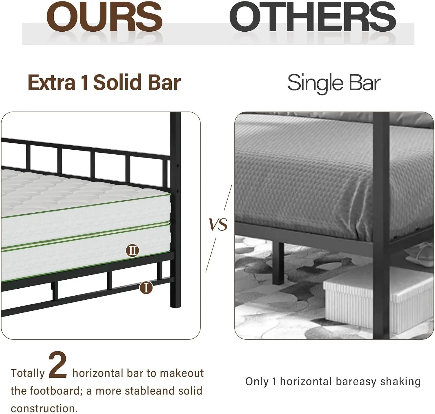 Base de Cama con Toldo de Meta - Canopy Bed Frame Metal Queen reseña y precio
