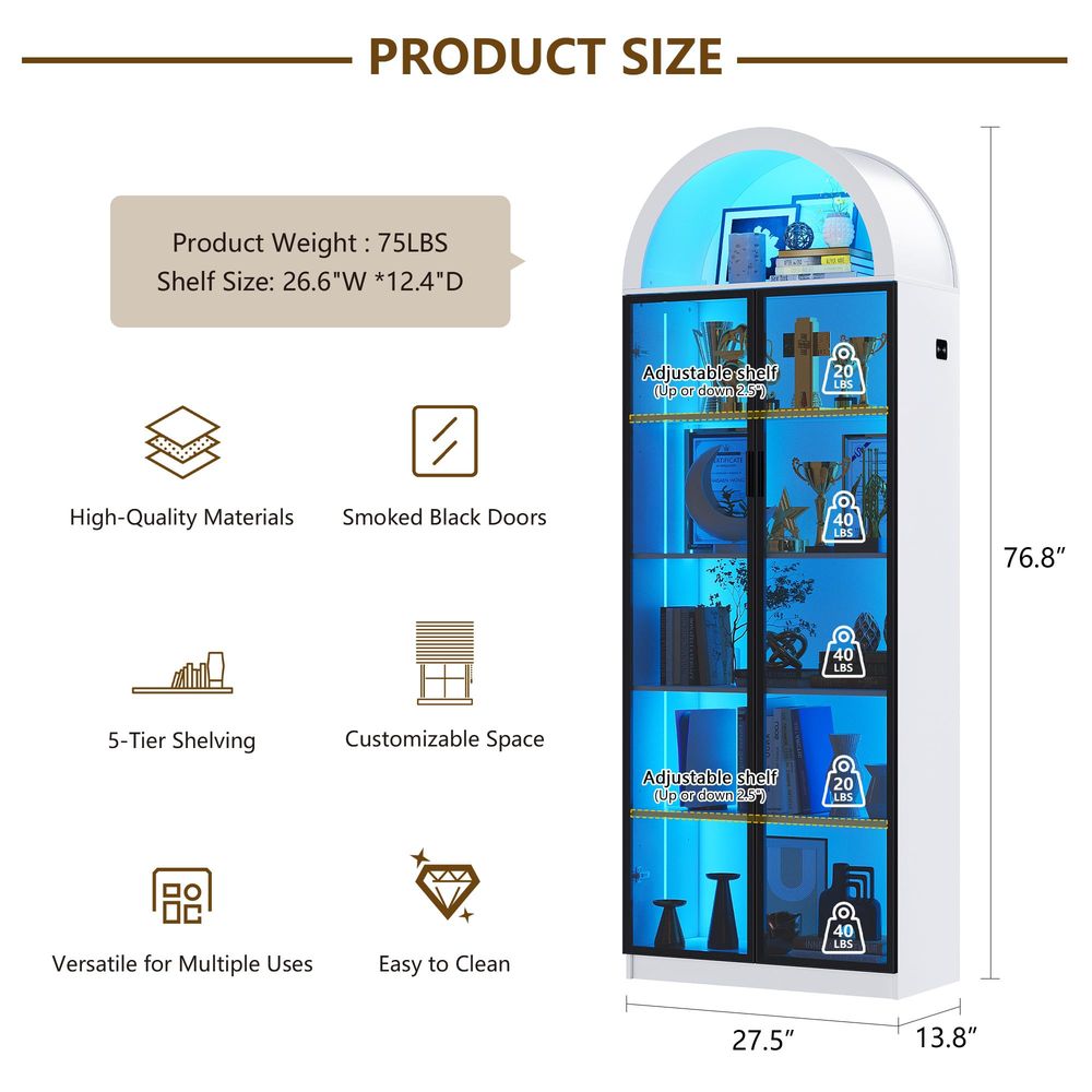 Vitrina con Puertas y Estantes - Storage reseña y precio