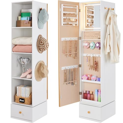 Espejo Giratorio con Armario d - Full Length Mirror Jewelry Armoire reseña y precio