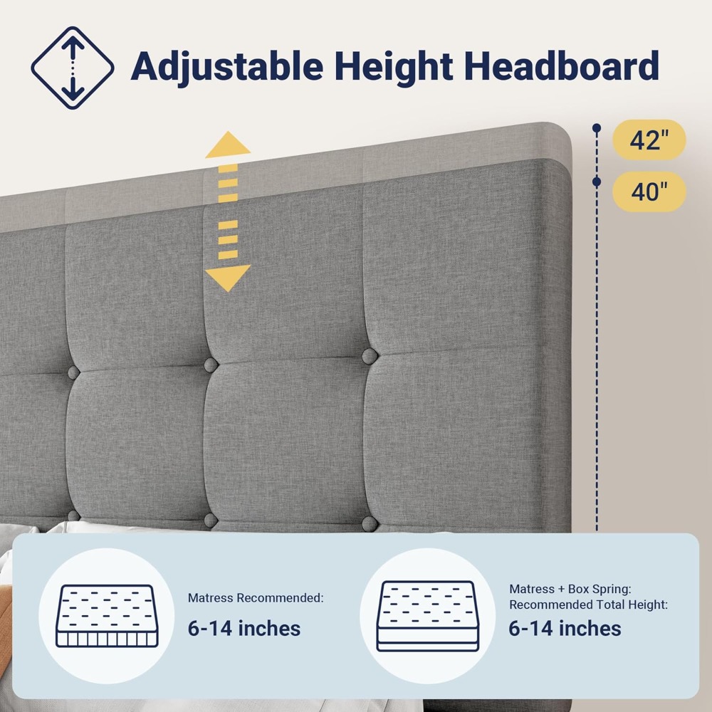 Base de Cama King Size con Caj - King Size Bed Frame With Storage Drawers reseña y precio