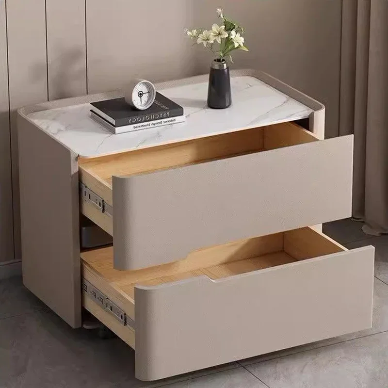 Mesita De Noche moderna nórdic - Solid Wood Nightstand 2 Drawers reseña y precio
