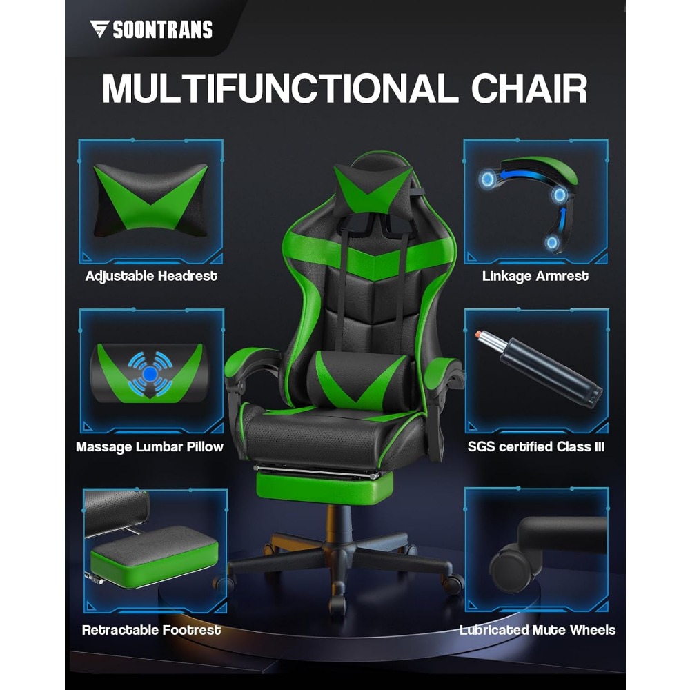 Silla de Juego Ergonómica con  - Sofas reseña y precio