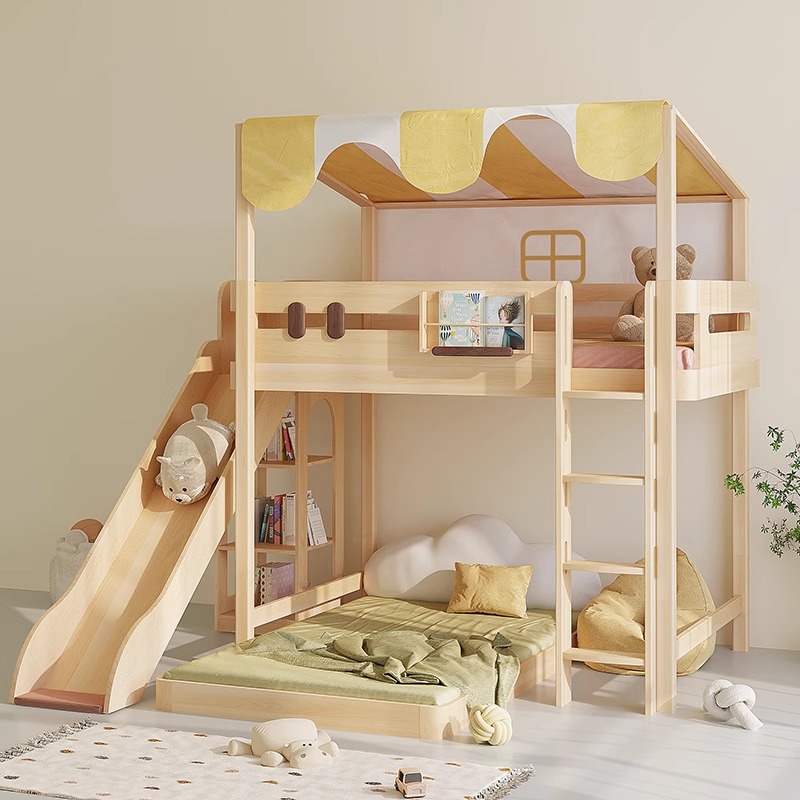 Diapositivas para litera, vent - Bunk Bed With Stairs And Slide reseña y precio