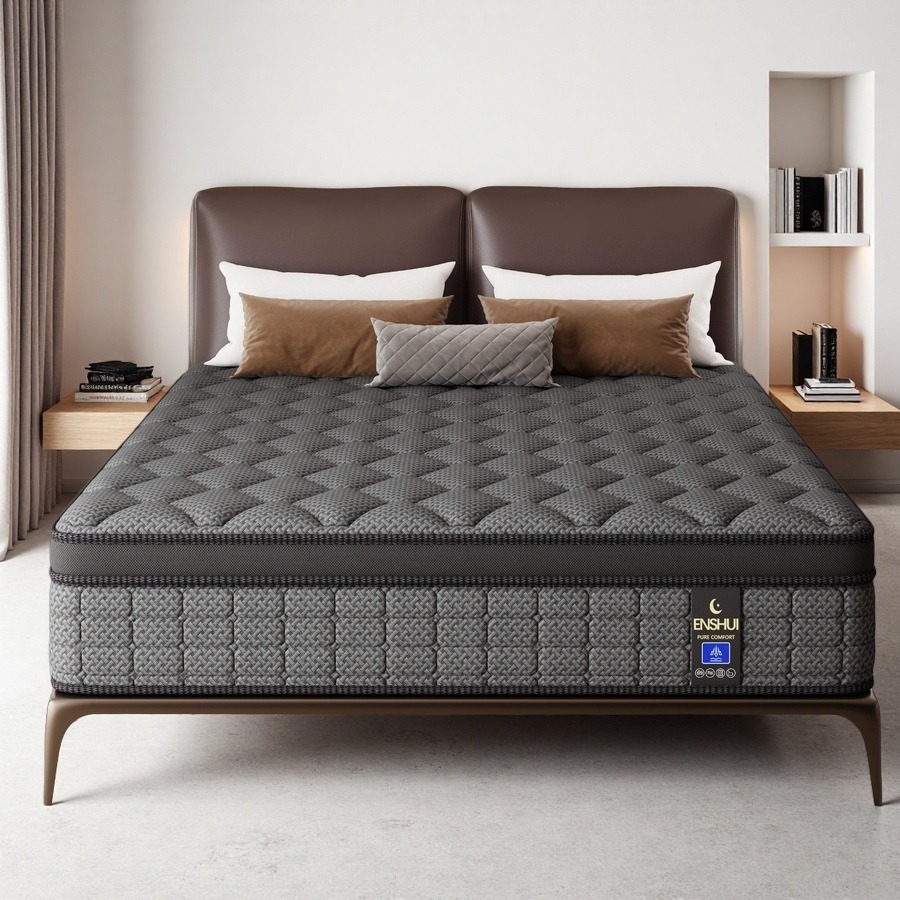 Colchón híbrido de espuma visc - Memory Foam Mattress In A Box Queen reseña y precio