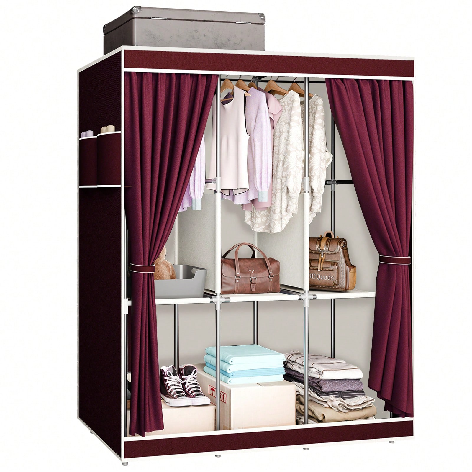 Armario portátil de 65 pulgada - Wardrobe Closet Portable Fabric Cover reseña y precio