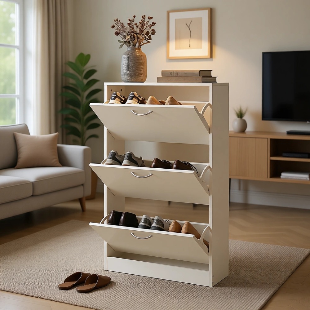 Zapatero Estrecho para Entrada - Shoe Rack Cabinet Narrow Entryway reseña y precio