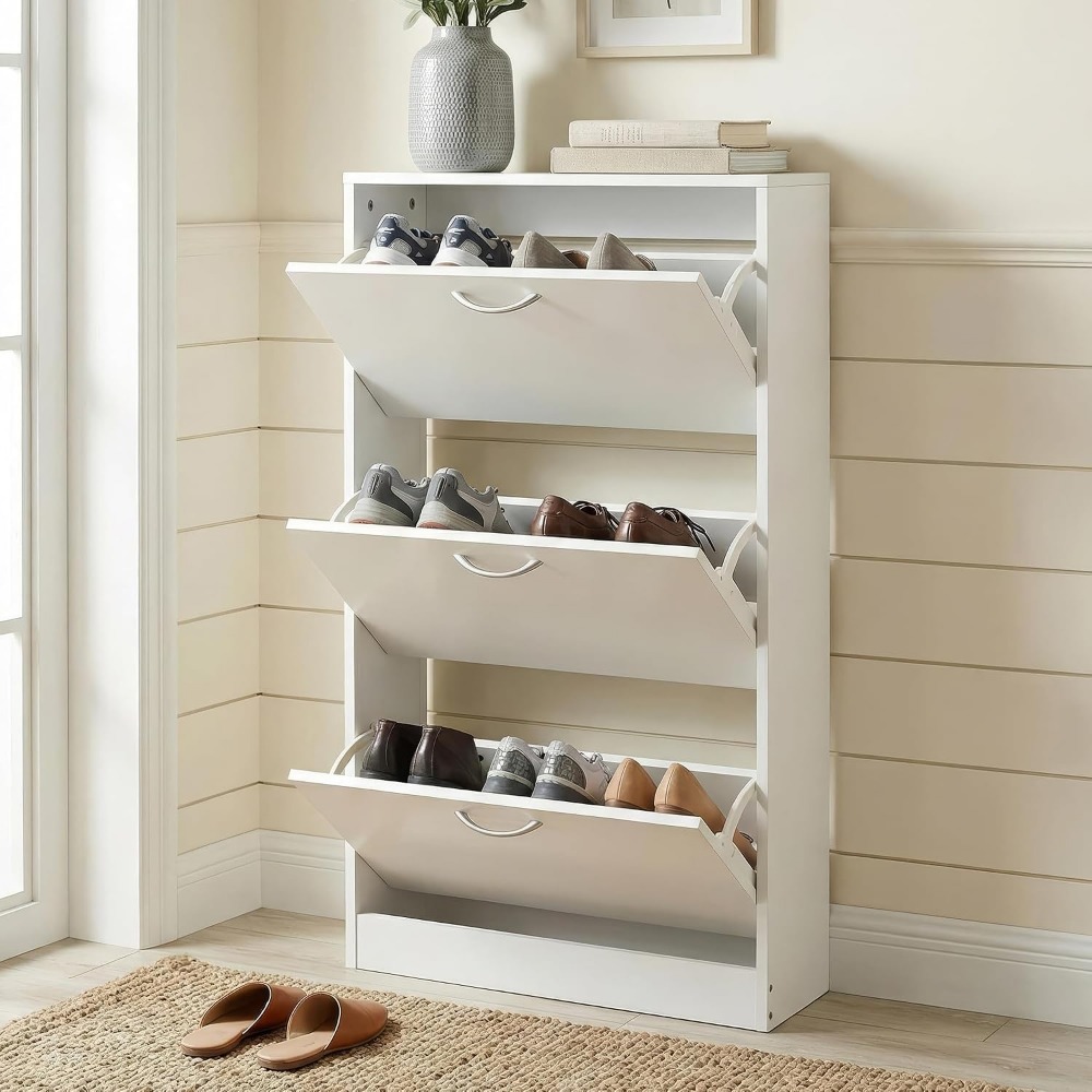 Zapatero Estrecho para Entrada - Shoe Rack Cabinet Narrow Entryway reseña y precio