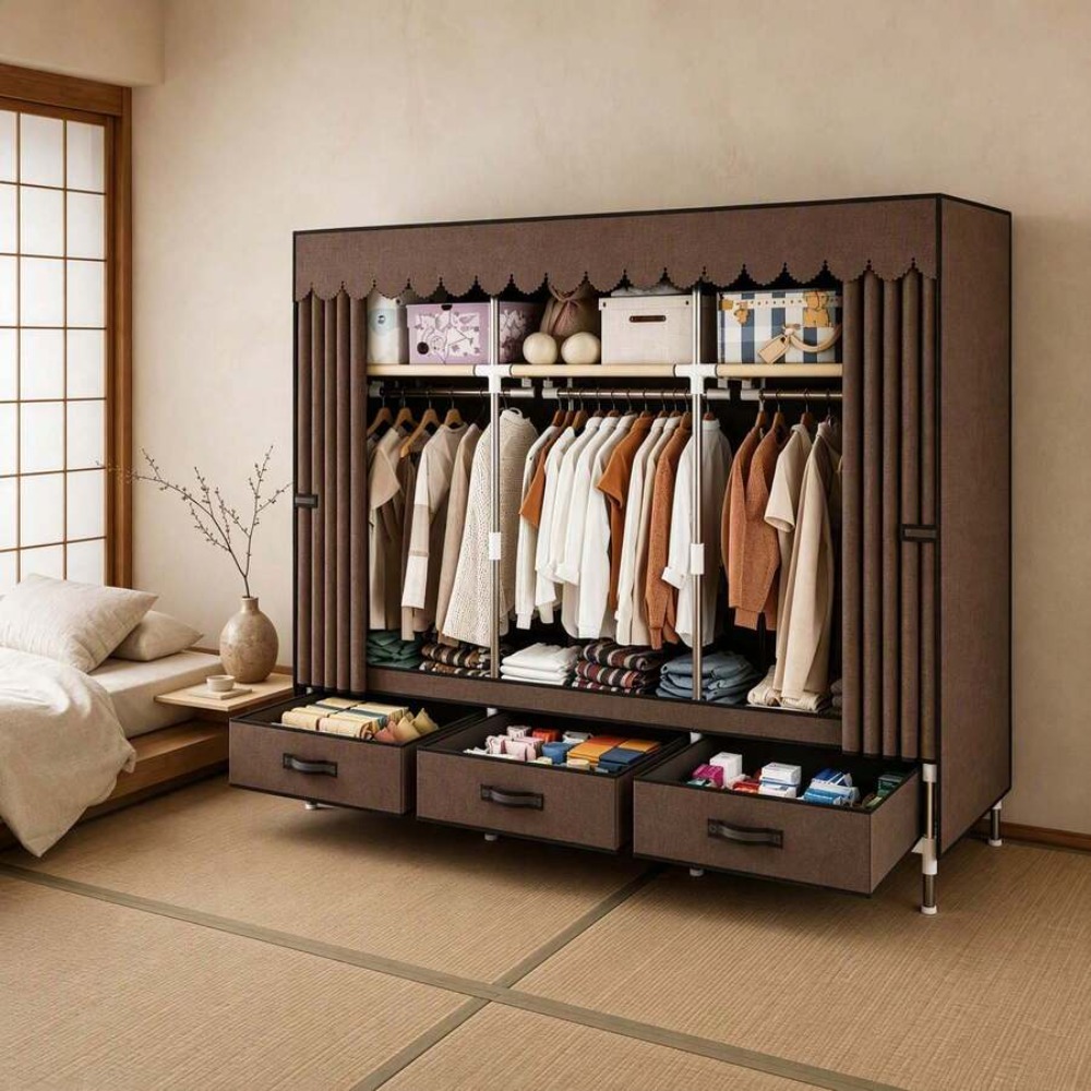 Armario Portátil con Estructur - Wardrobe Closet Portable Fabric Cover reseña y precio