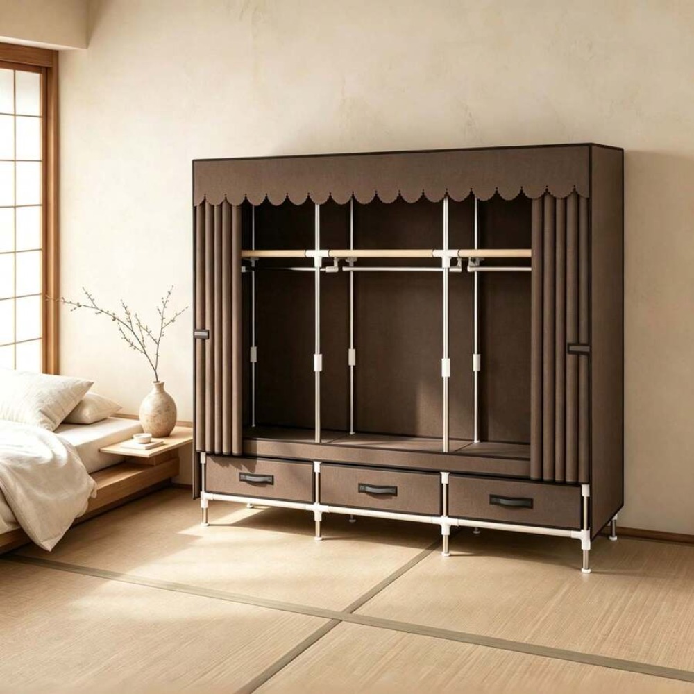 Armario Portátil con Estructur - Wardrobe Closet Portable Fabric Cover reseña y precio
