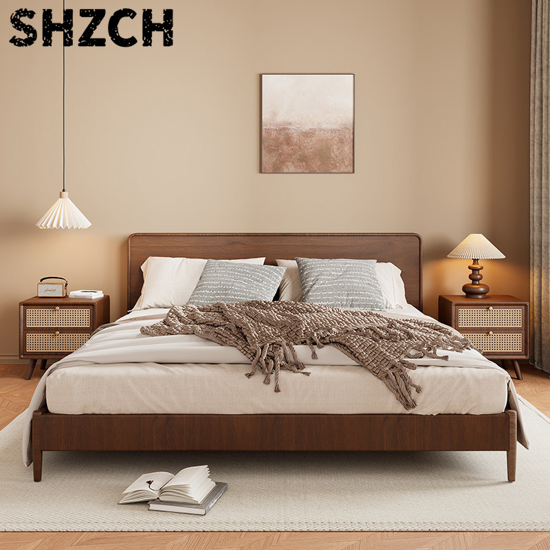 Mesa de Noche de Madera Maciza - Solid Wood Nightstand 2 Drawers reseña y precio