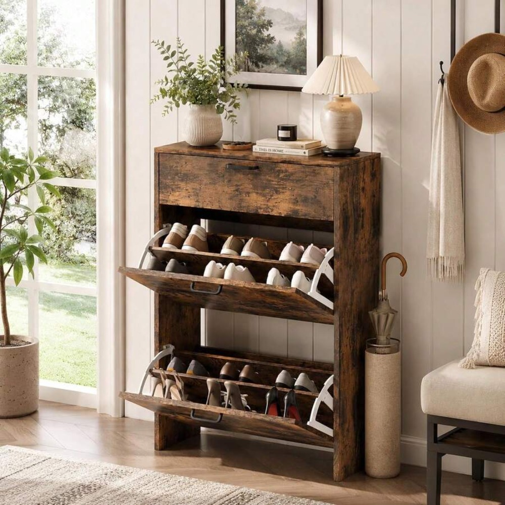 Zapatero Estrecho para Entrada - Shoe Rack Cabinet Narrow Entryway reseña y precio